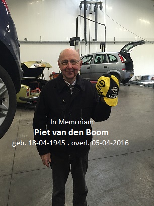 In memoriam Piet van den Boom